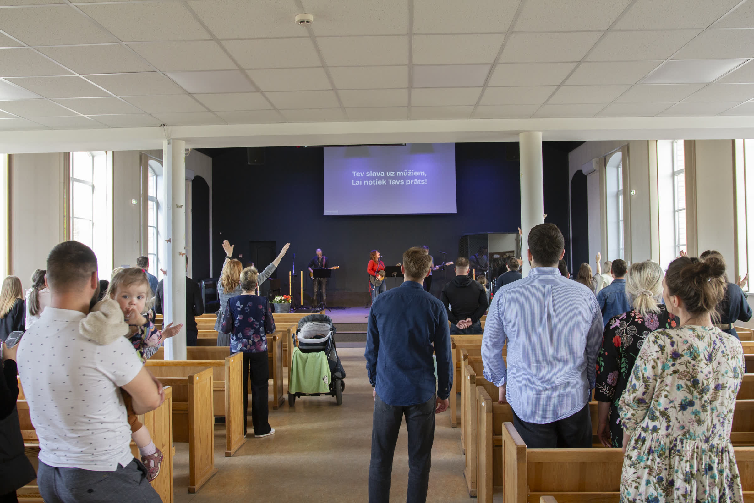 Sunday service in Jelgava